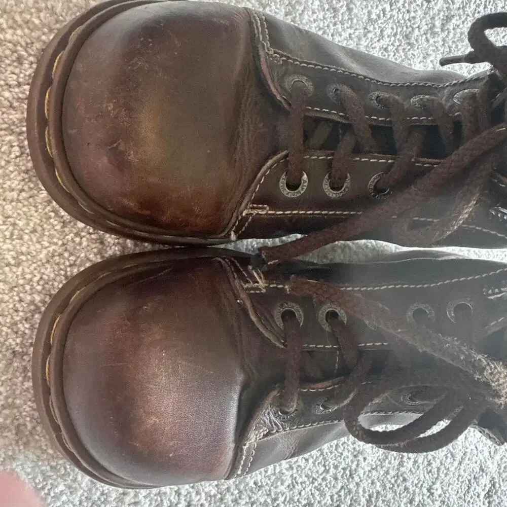 Dr. Martens Vintage Leather Shoes Mens Size 8 Brown Y2K